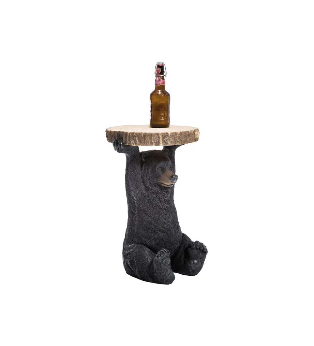 Stolik kawowy ANIMAL BEAR 33 cm czarny