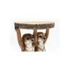 Stolik kawowy ANIMAL MEERKAT SISTERS 33 cm brązowy