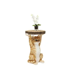 Stolik kawowy ANIMAL MS CAT 33 cm brązowy
