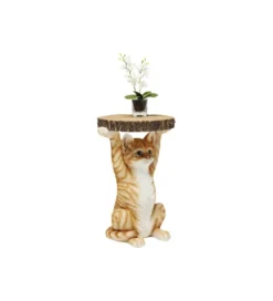 Stolik kawowy ANIMAL MS CAT 33 cm brązowy