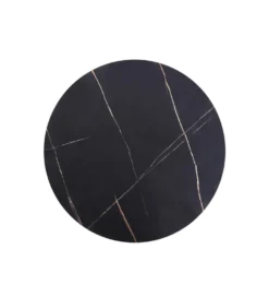 Stolik kawowy ANTICA 80 cm w optyce czarnego marmuru