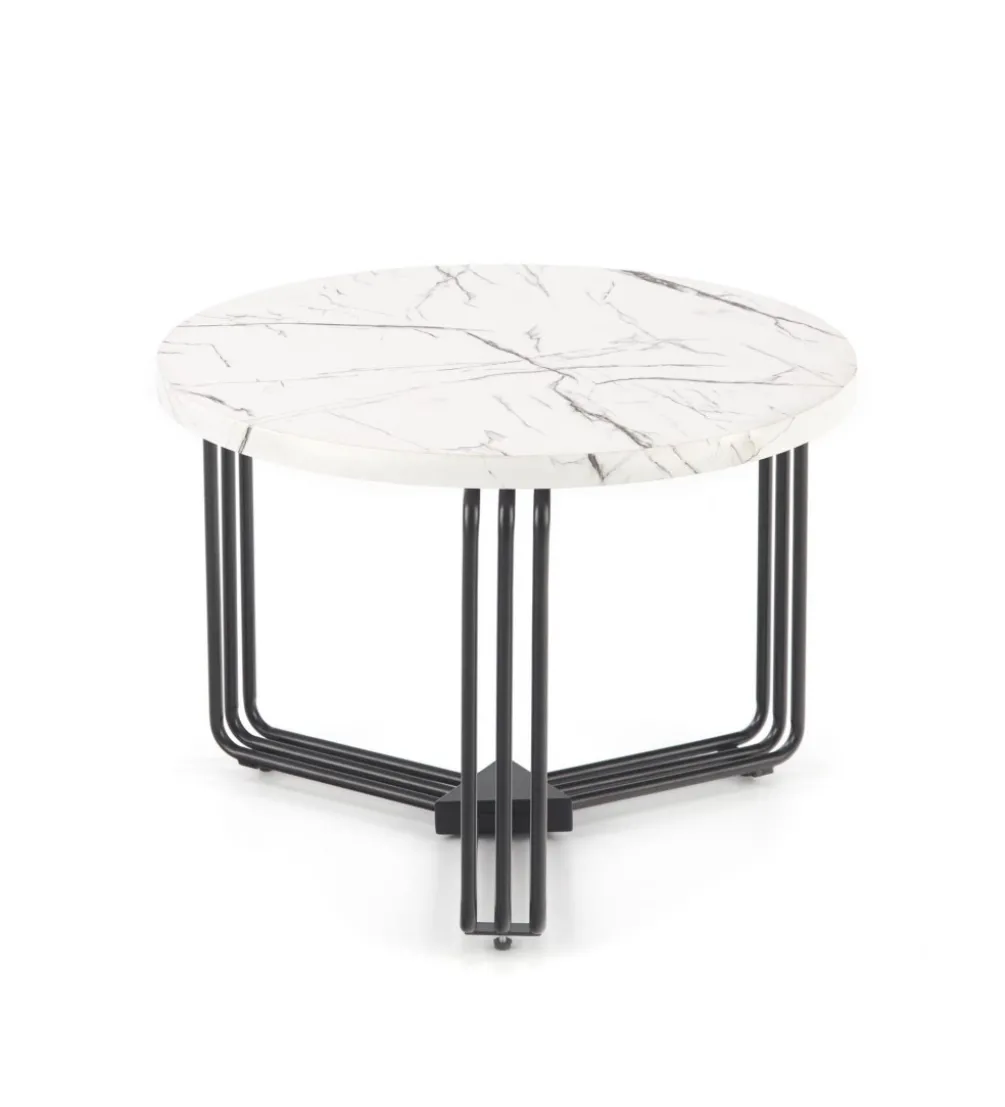 Stolik kawowy ANTICA 55 cm w optyce marmuru