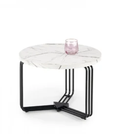 Stolik kawowy ANTICA 55 cm w optyce marmuru