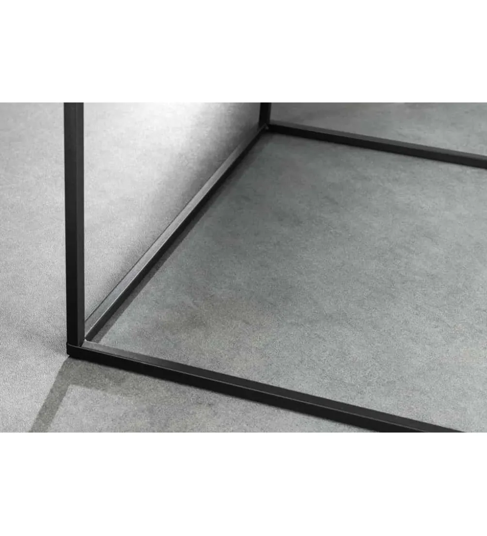Stolik kawowy ARCHITECTURE 60 cm w optyce czarnego marmuru