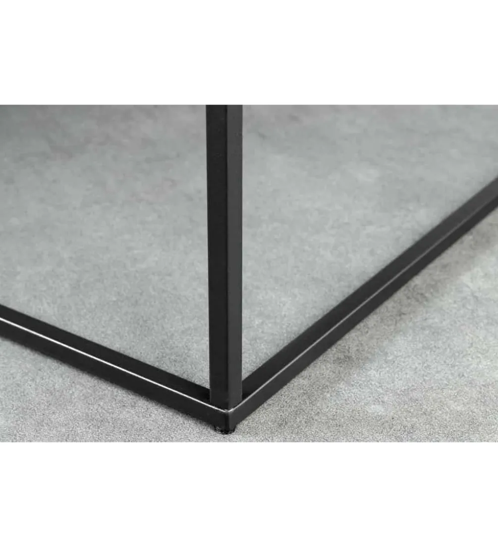 Stolik kawowy ARCHITECTURE 60 cm w optyce czarnego marmuru