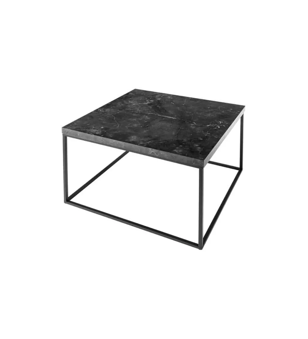 Stolik kawowy ARCHITECTURE 60 cm w optyce czarnego marmuru