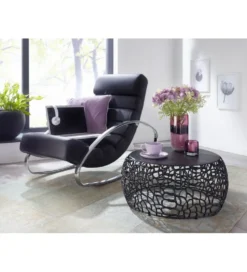 Stolik kawowy ARLES 66 cm czarny