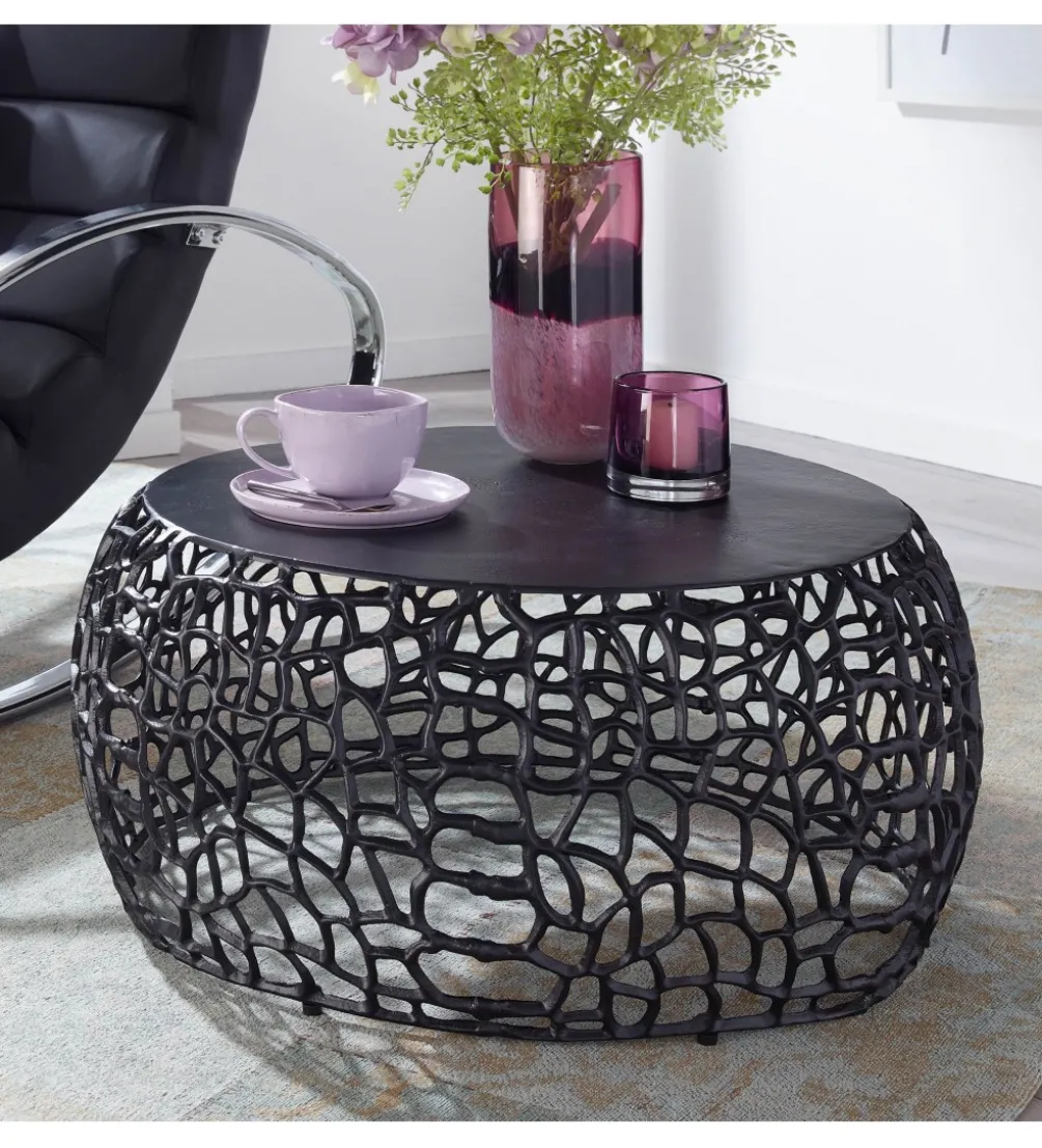 Stolik kawowy ARLES 66 cm czarny
