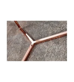 Stolik kawowy Art Deco 45 cm czarno miedziany