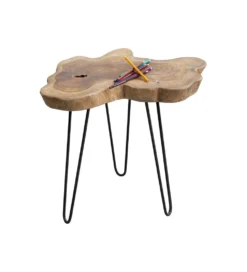 Stolik kawowy Aspen 50 cm dewno teak