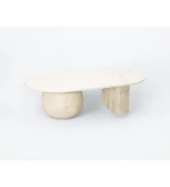Stolik kawowy ATERIUM 120 cm drewno mango