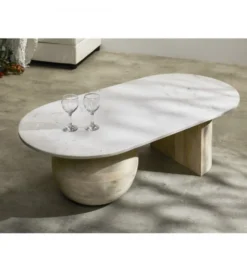 Stolik kawowy ATERIUM 120 cm drewno mango