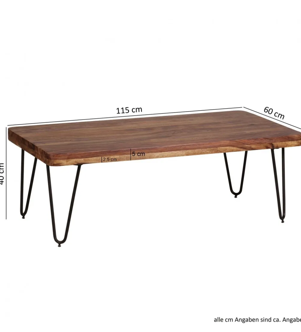 Stolik kawowy BAGLI 115 cm drewno sheesham