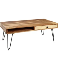 Stolik kawowy BAGLI 110 cm drewno akacja