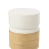 Stolik kawowy Bamboo 40 cm biały