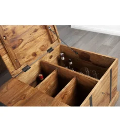 Stolik kawowy Bar Bodega 100 cm drewno Sheesham