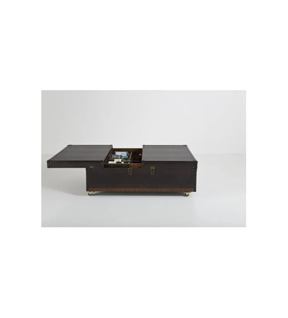 Stolik kawowy BAR GLOBETROTTER 120 cm brązowy
