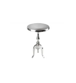 Stolik kawowy Barock Jardin 55 cm srebrny