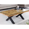 Stolik kawowy BARRACUDA110 cm drewno teak bez szkła