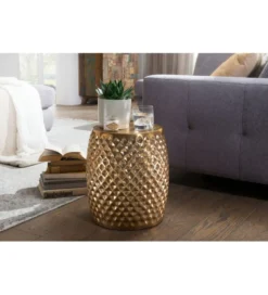 Stolik kawowy BATIN 32 cm złoty