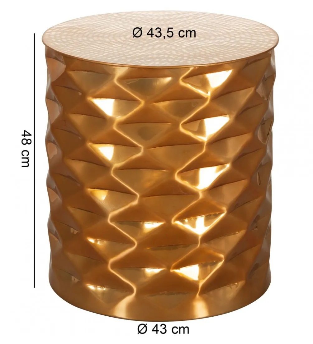 Stolik kawowy BATIN 43 cm złoty