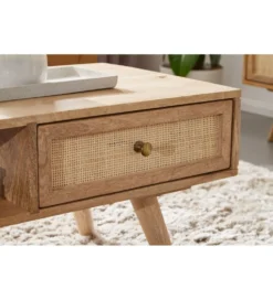 Stolik kawowy BELIZE 90 cm drewno mango