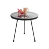 Stolik kawowy boczny ACAPULCO MONO 50 cm czarny