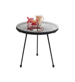 Stolik kawowy boczny ACAPULCO MONO 50 cm czarny