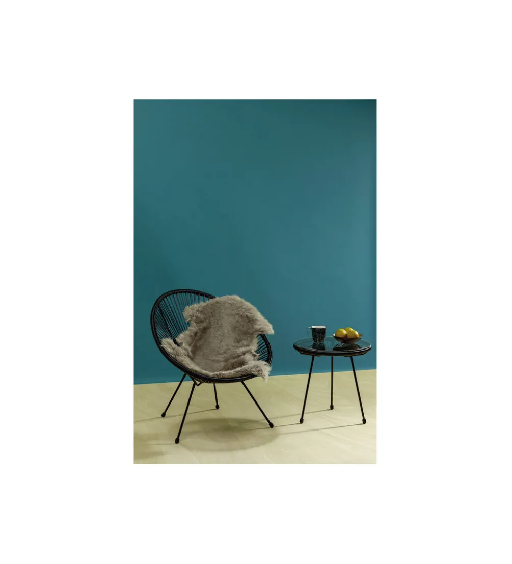 Stolik kawowy boczny ACAPULCO MONO 50 cm czarny