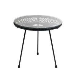 Stolik kawowy boczny ACAPULCO MONO 50 cm czarny
