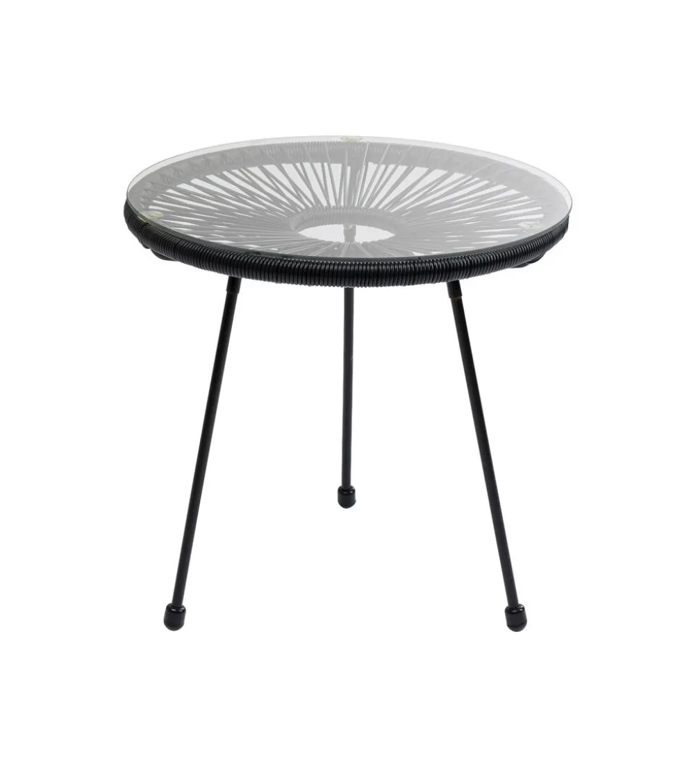 Stolik kawowy boczny ACAPULCO MONO 50 cm czarny