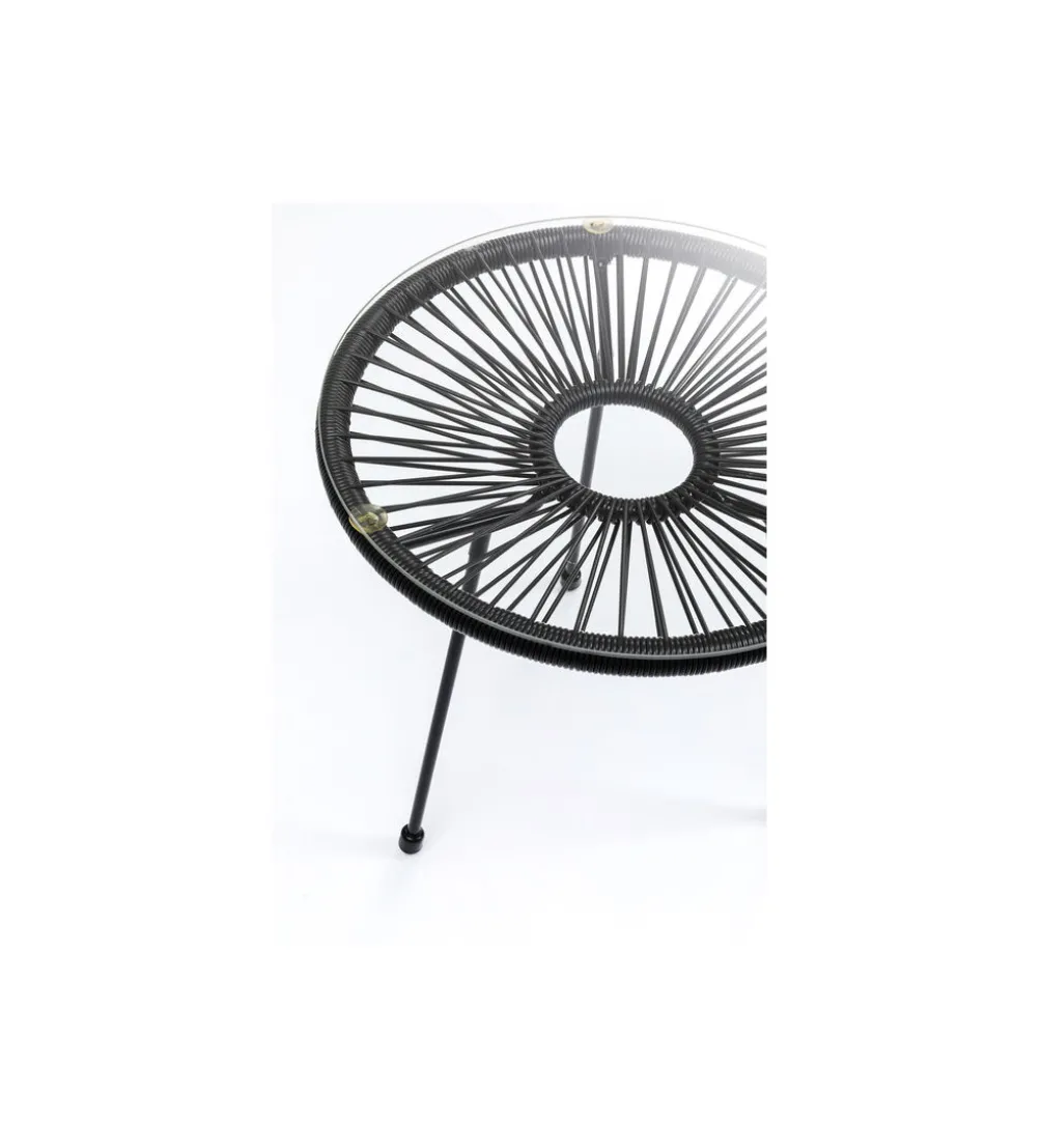 Stolik kawowy boczny ACAPULCO MONO 50 cm czarny