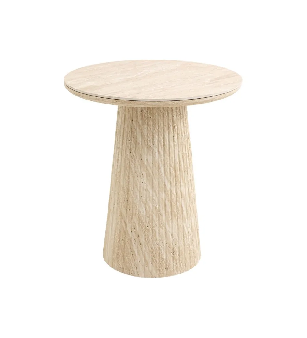Stolik kawowy boczny ALMA 50 cm naturalny
