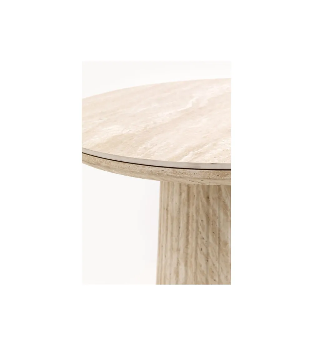 Stolik kawowy boczny ALMA 50 cm naturalny