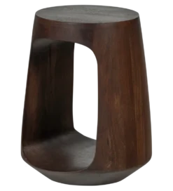 Stolik kawowy boczny BAYO 45 cm drewno mango