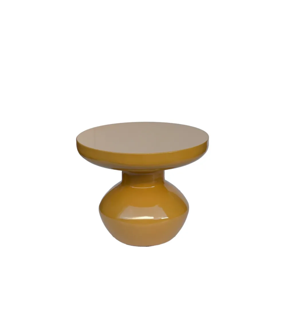 Stolik kawowy boczny BRIX LOU 40 cm musztardowy