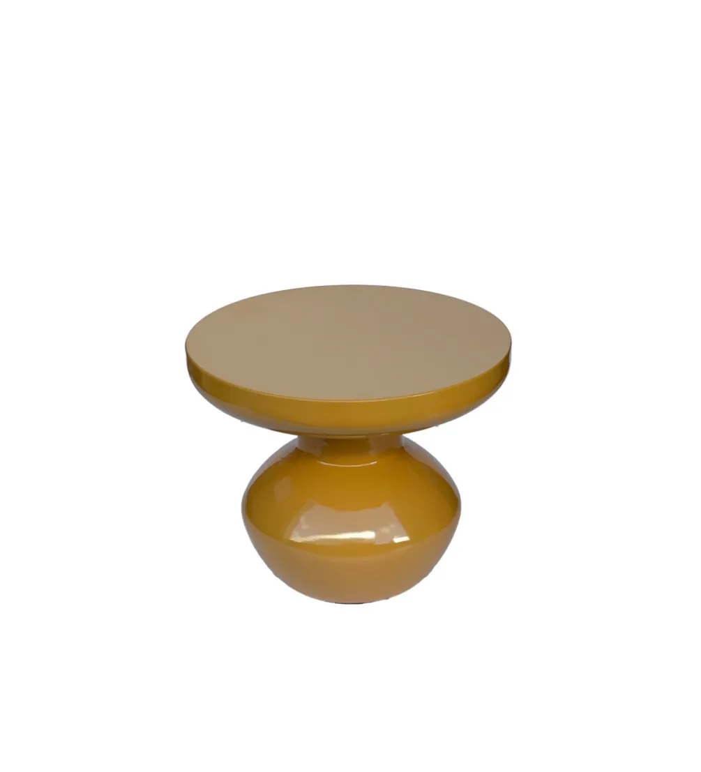 Stolik kawowy boczny BRIX LOU 40 cm musztardowy