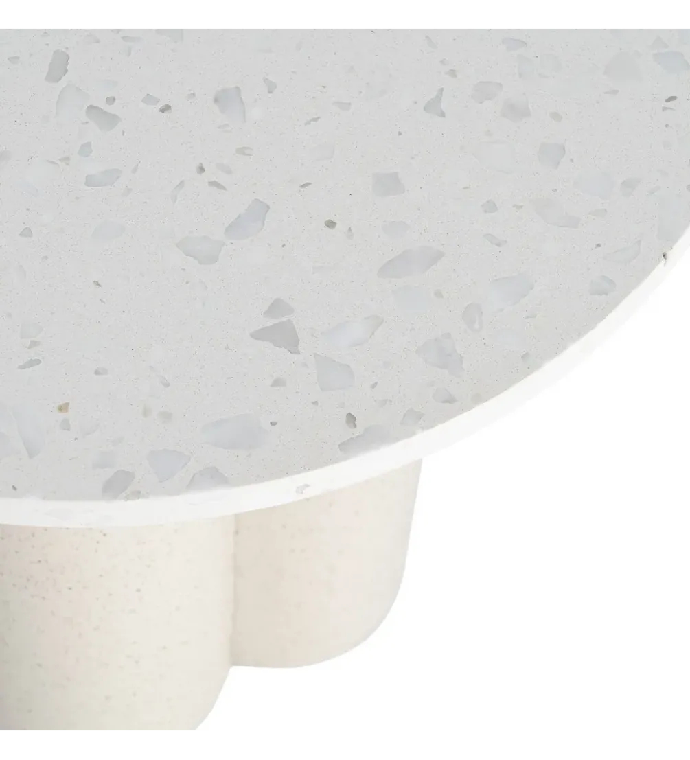 Stolik kawowy boczny CAVRANI 50 cm efekt terrazzo