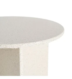 Stolik kawowy boczny DOBEMA 60 cm efekt terrazzo