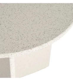 Stolik kawowy boczny DOBEMA 60 cm efekt terrazzo