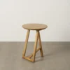 Stolik kawowy boczny DREKEO 55 cm drewno mango