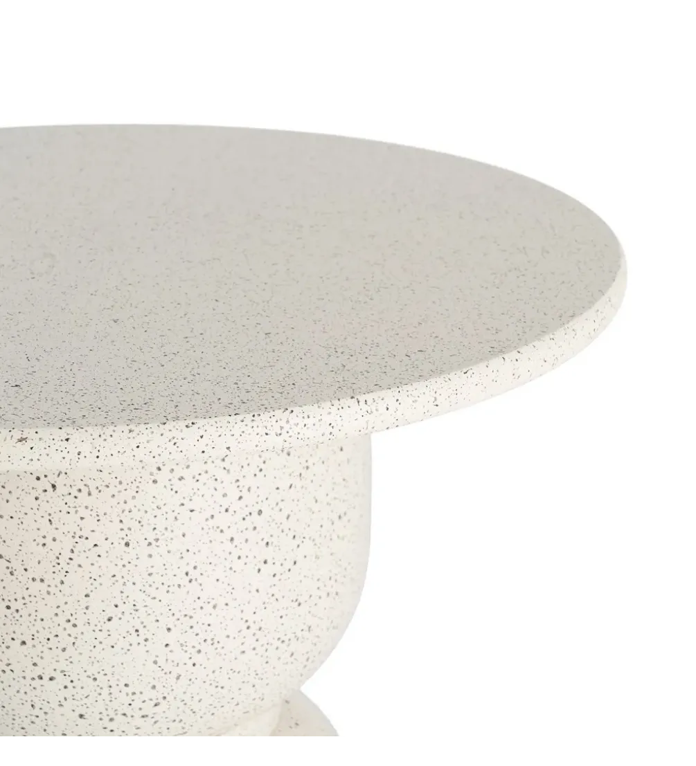 Stolik kawowy boczny EDERAN 60 cm efekt terrazzo