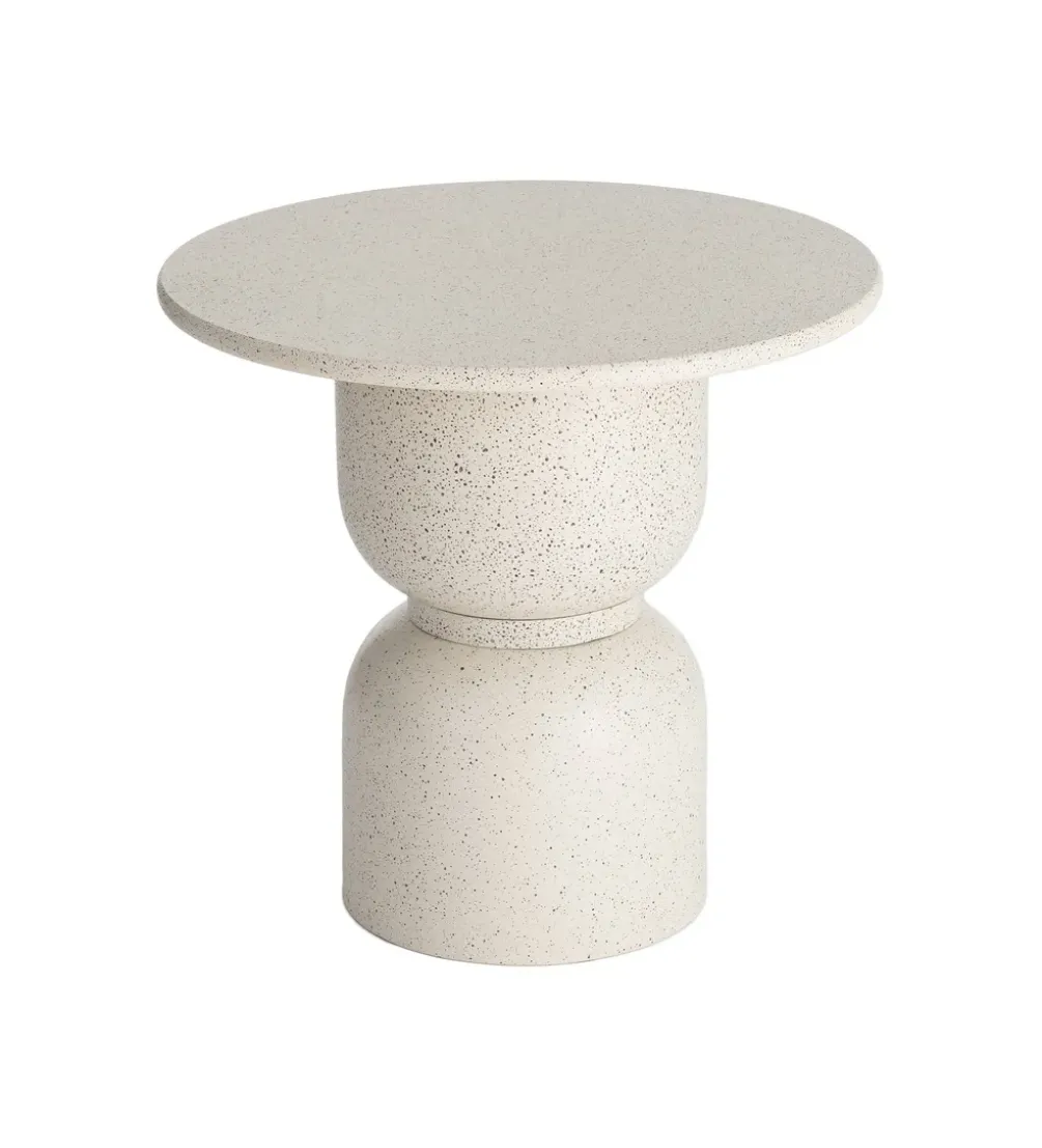 Stolik kawowy boczny EDERAN 60 cm efekt terrazzo