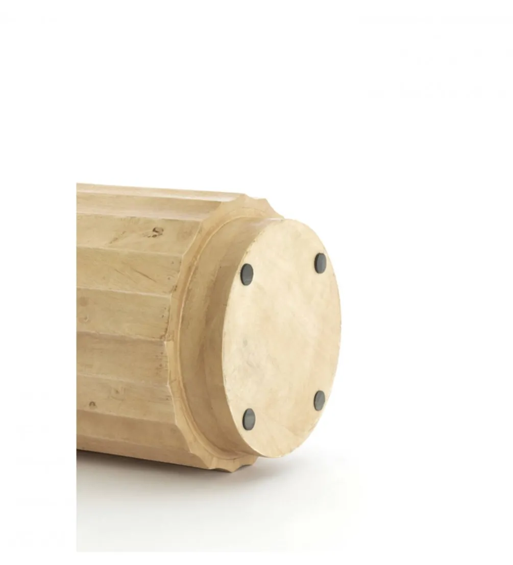 Stolik kawowy boczny ELLENA 60 cm naturalny