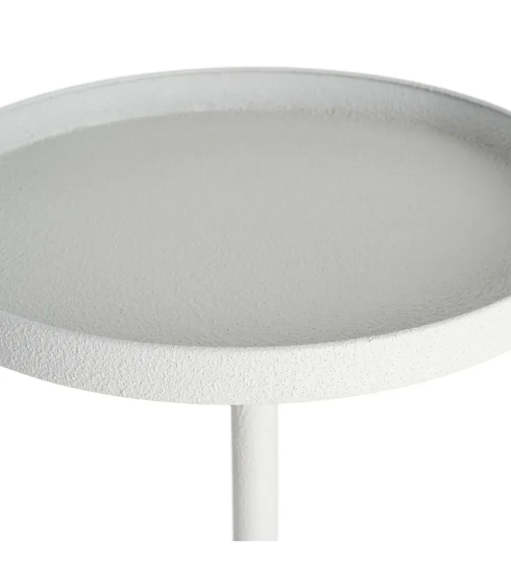 Stolik kawowy boczny GARAS 57 cm biały