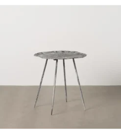Stolik kawowy boczny GURTEN 61 cm szary