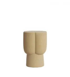 Stolik kawowy boczny JUNTO 45 cm ceramika piaskowy mat