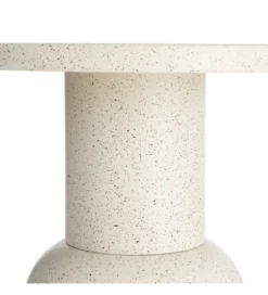 Stolik kawowy boczny KIRENKO 51 cm efekt terrazzo
