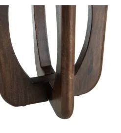 Stolik kawowy boczny KIRITON 45 cm drewno mango