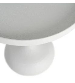 Stolik kawowy boczny KUMASENO 48 cm biały